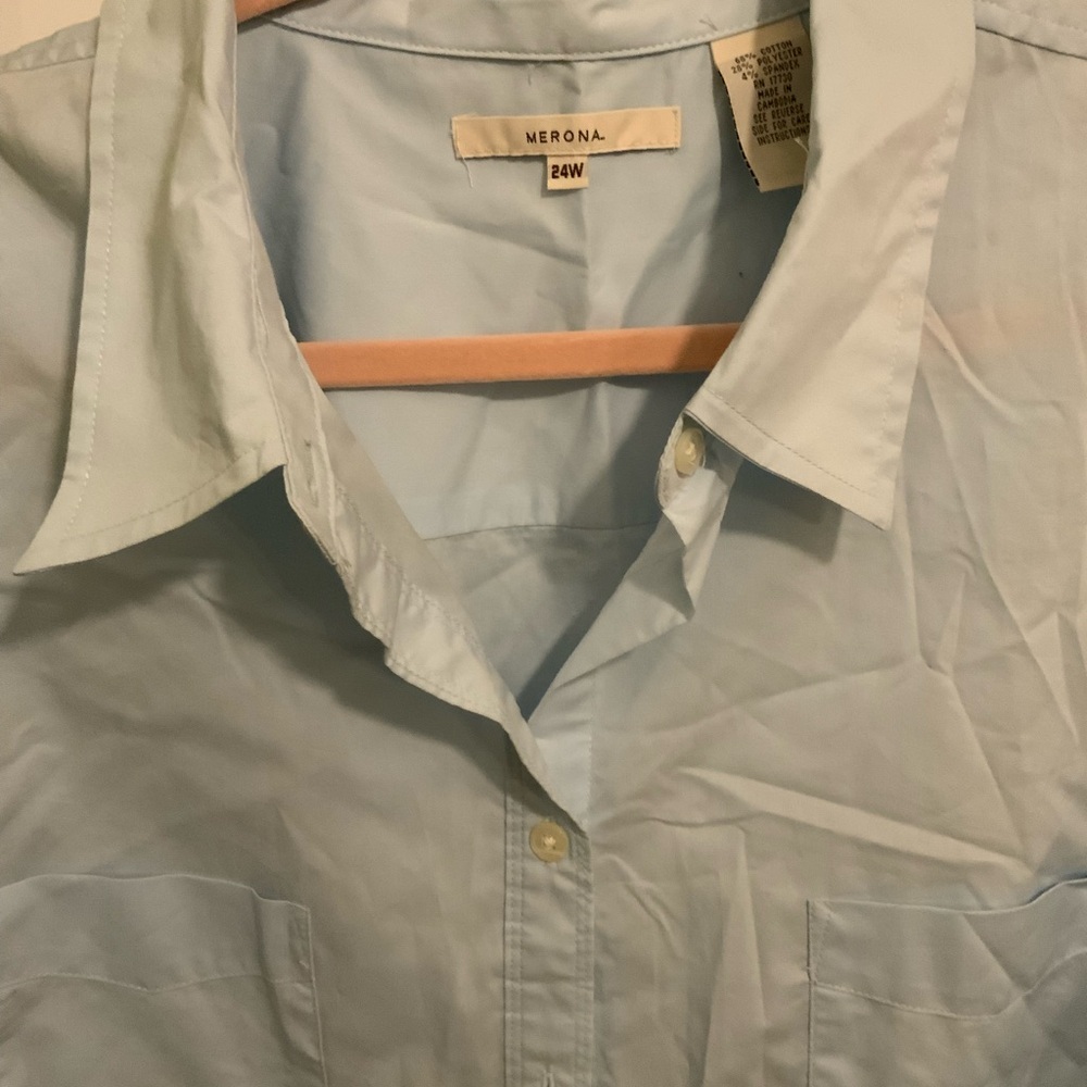 🌸🌸 Merona Sky Blue Collared Shirt - Picture 2 of 3
